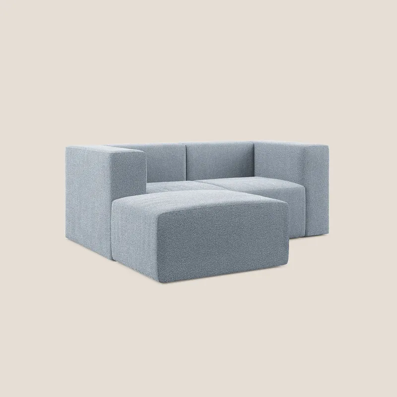 Nettuno canapé d'angle reversible modulable en bouclette douce T07 sucre glace