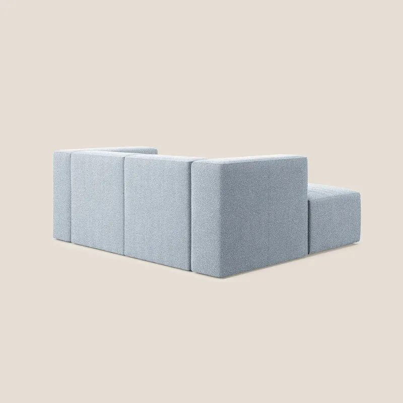 Nettuno canapé d'angle reversible modulable en bouclette douce T07 sucre glace