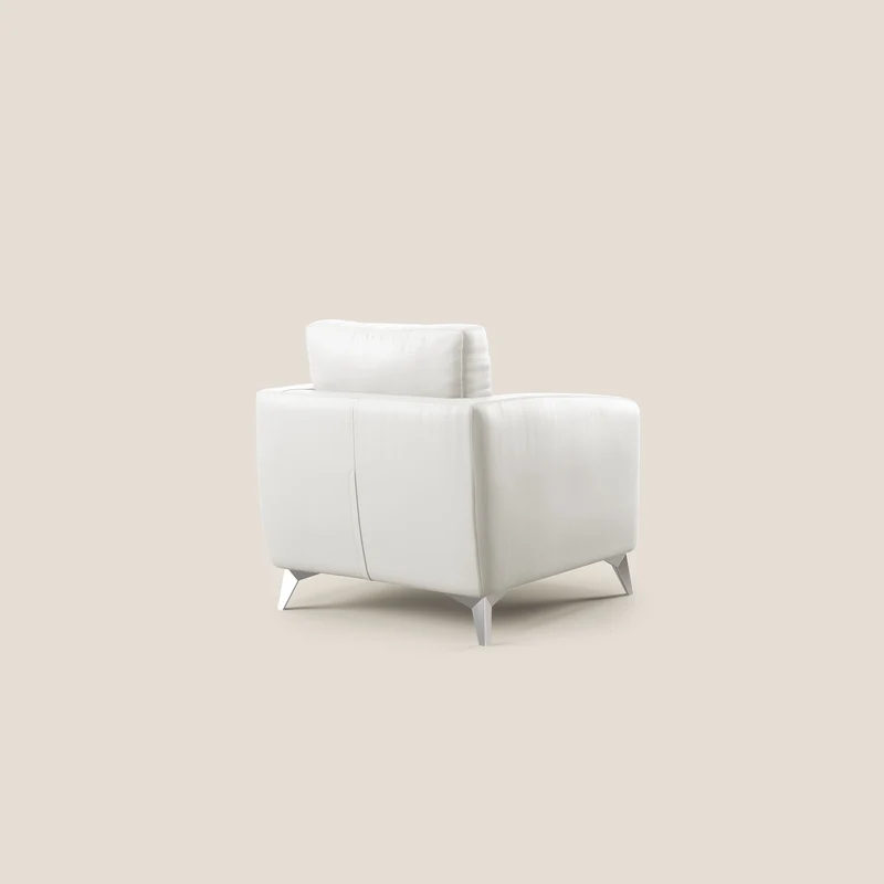Orione fauteuil en simili cuir imperméable T04 blanc