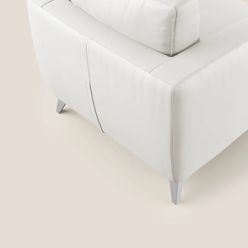Orione fauteuil en simili cuir imperméable T04 blanc