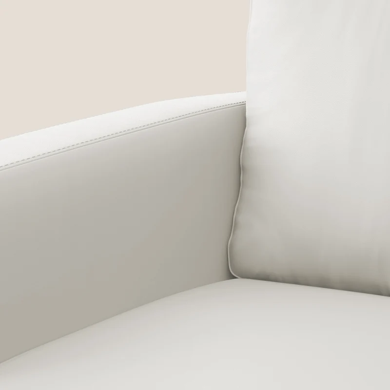 Orione fauteuil en simili cuir imperméable T04 blanc