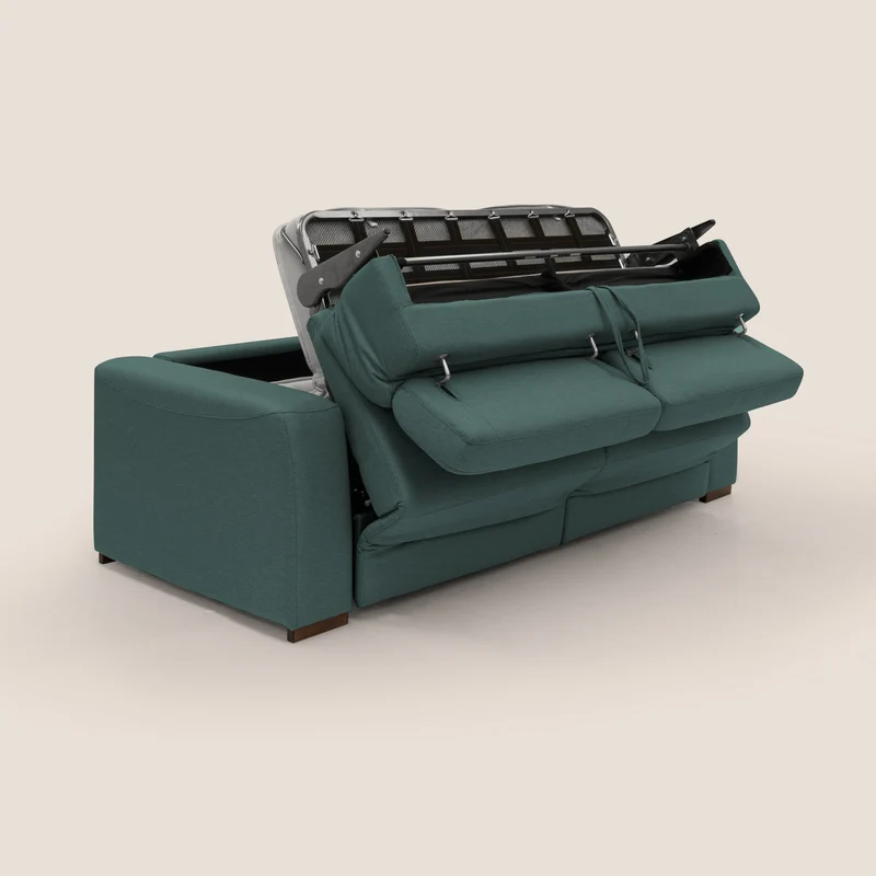 Poseidon canapé lit convertible + RELAX électrique en tissu imperméable détachable T05 vert