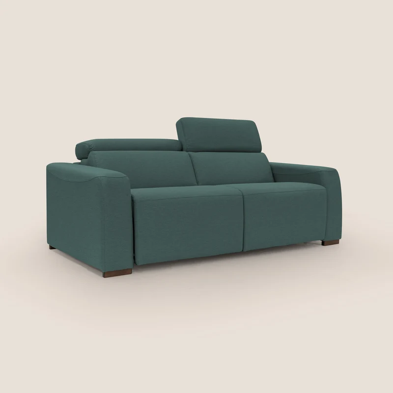 Poseidon canapé lit convertible + RELAX électrique en tissu imperméable détachable T05 vert