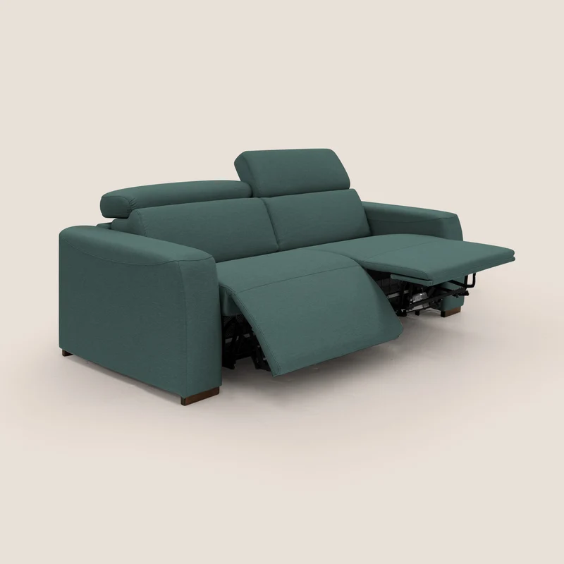Poseidon canapé lit convertible + RELAX électrique en tissu imperméable détachable T05 vert