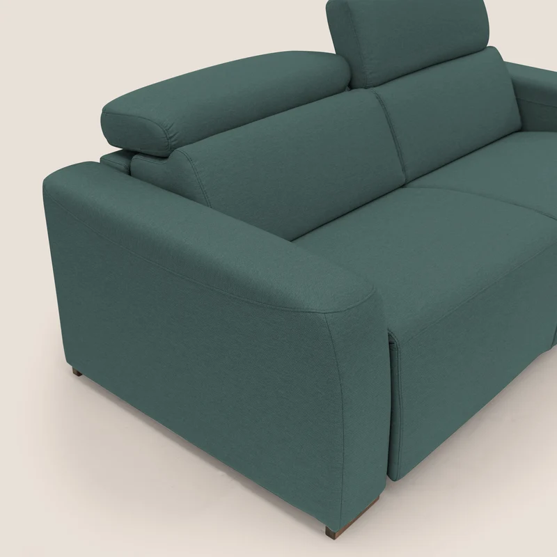 Poseidon canapé lit convertible + RELAX électrique en tissu imperméable détachable T05 vert