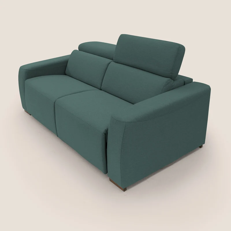 Poseidon canapé lit convertible + RELAX électrique en tissu imperméable détachable T05 vert
