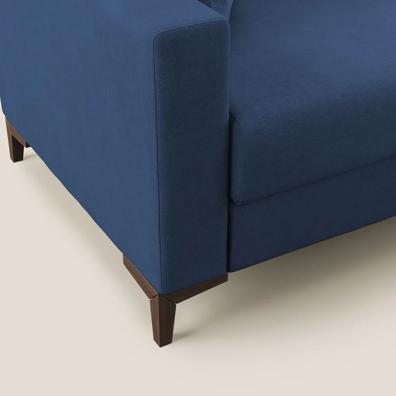Kafka canapé lit convertible en tissu doux imperméable T02 bleu