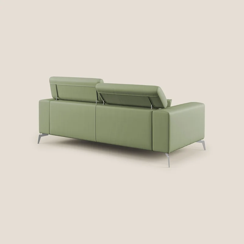 Blade Canapé moderne avec têtières inclinables en Similicuir T04 vert