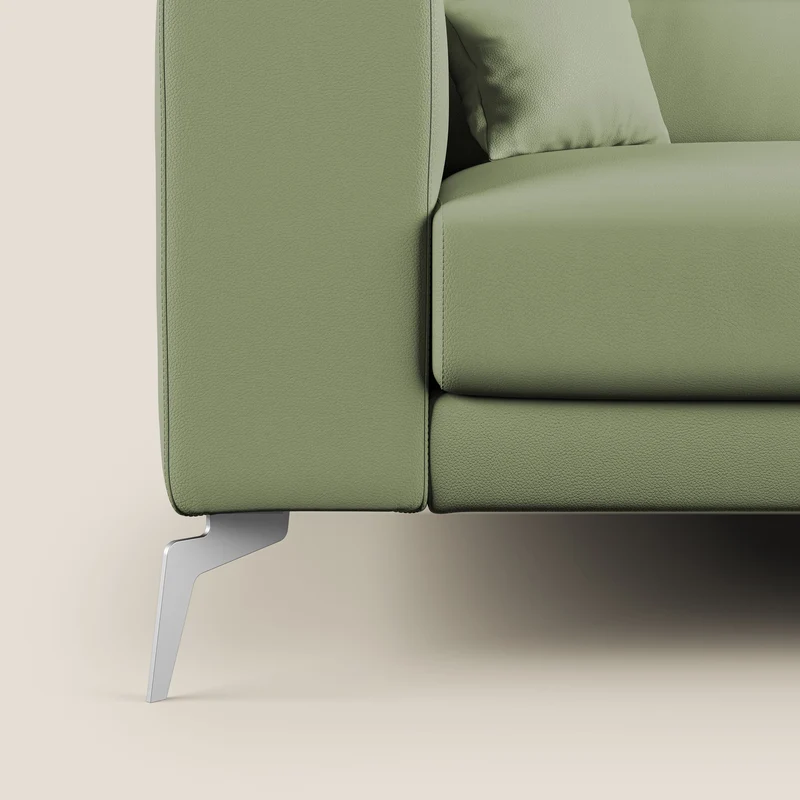 Blade Canapé moderne avec têtières inclinables en Similicuir T04 vert
