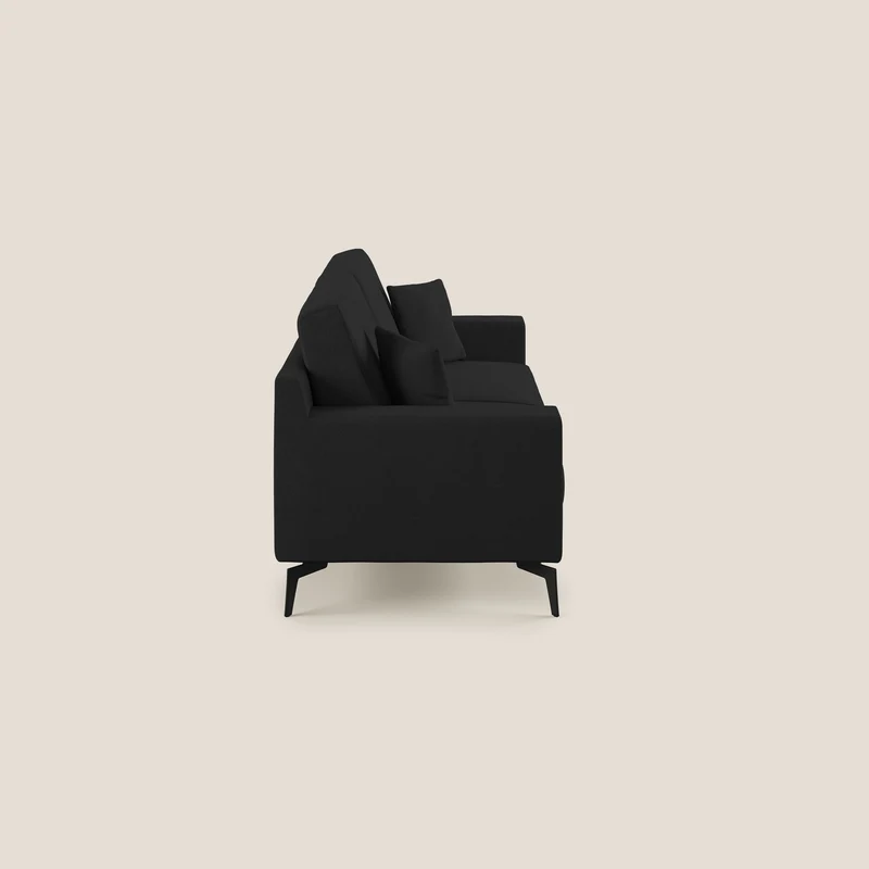Prestige canapé moderne en microfibre détachable T11 noir