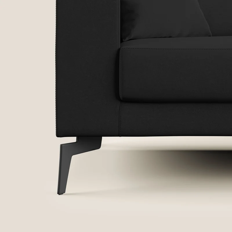 Prestige canapé moderne en microfibre détachable T11 noir