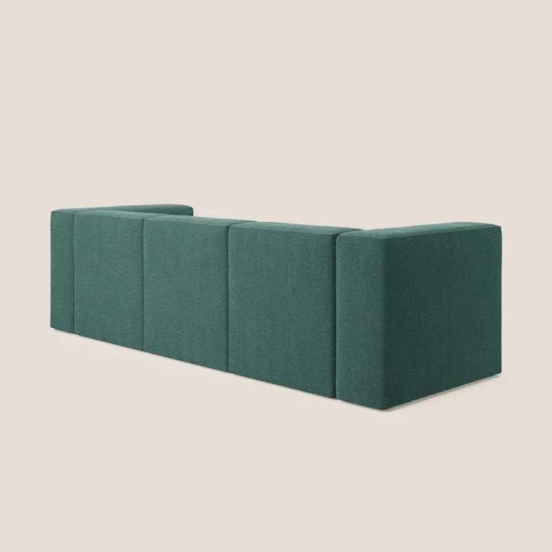 Nettuno canapé moderne modulable 3 assises en bouclette douce T07 vert