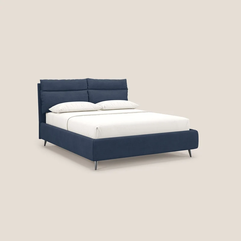 Jerry lit coffre et coussins réglables en tissu détachable T17 bleu