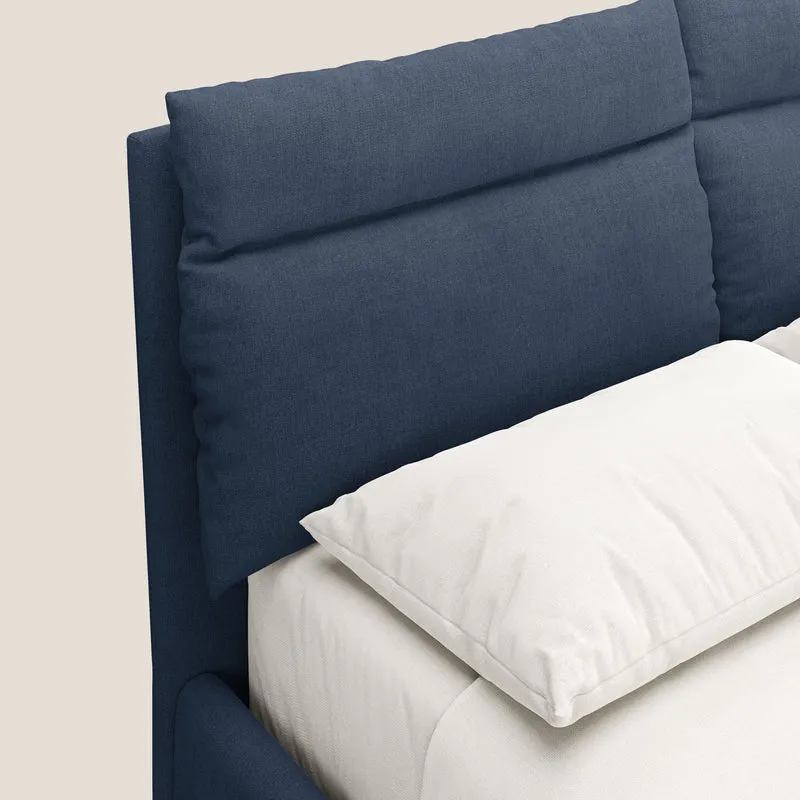 Jerry lit coffre et coussins réglables en tissu détachable T17 bleu