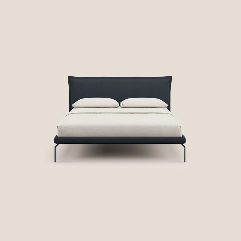 Eric lit rembourré au design minimaliste en tissu imperméable T14 bleu