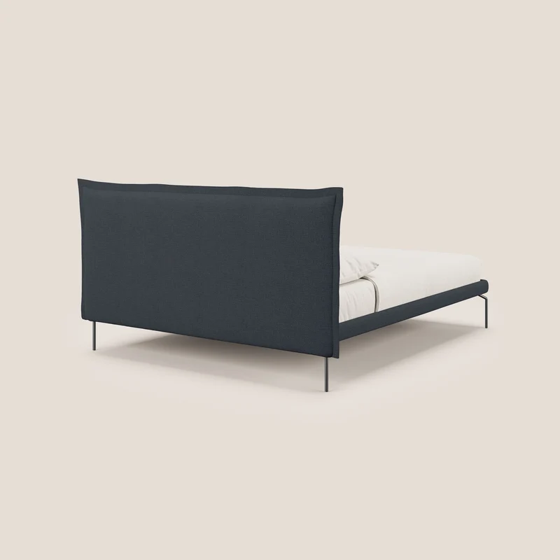 Eric lit rembourré au design minimaliste en tissu imperméable T14 bleu