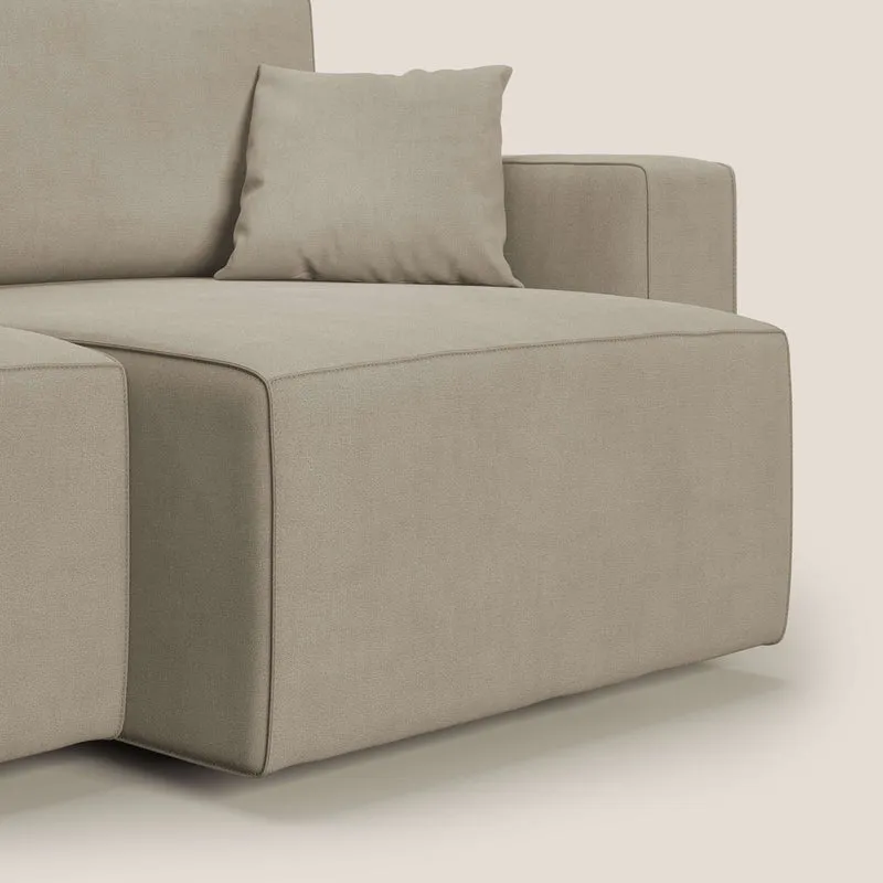 Morfeo canapé avec assises extractibles en tissu imperméable doux T02 beige