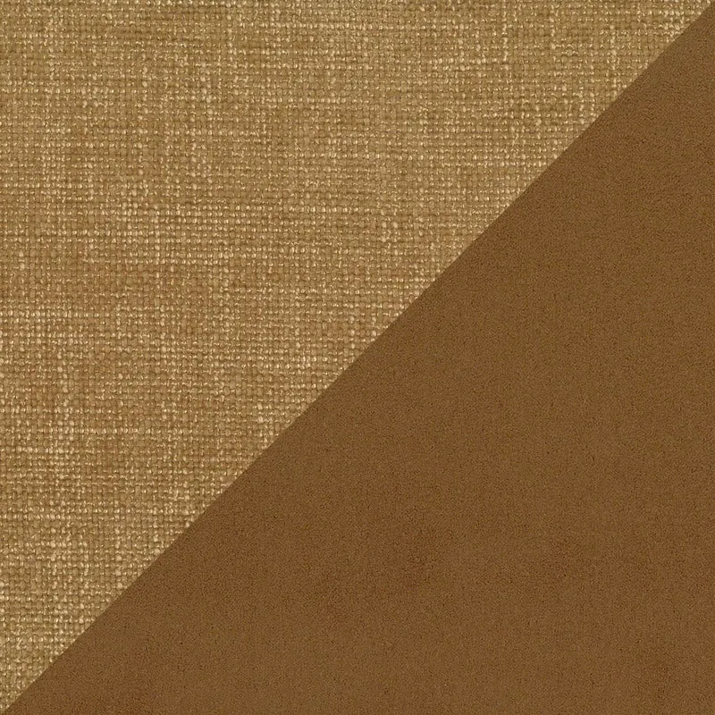Petra lit design bicolore avec coussins en plumes, pieds foncés et tissu imperméable T11 et T06 cuir - jaune