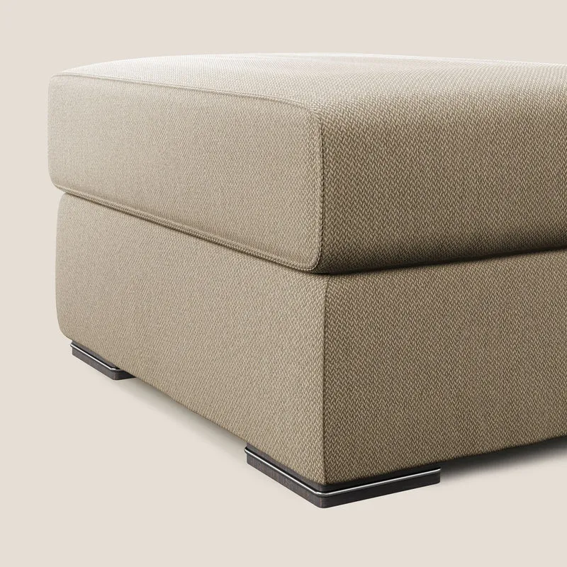Sun pouf coffre en tissu détachable T05 beige