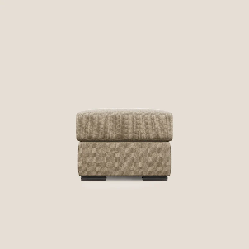 Sun pouf coffre en tissu détachable T05 beige