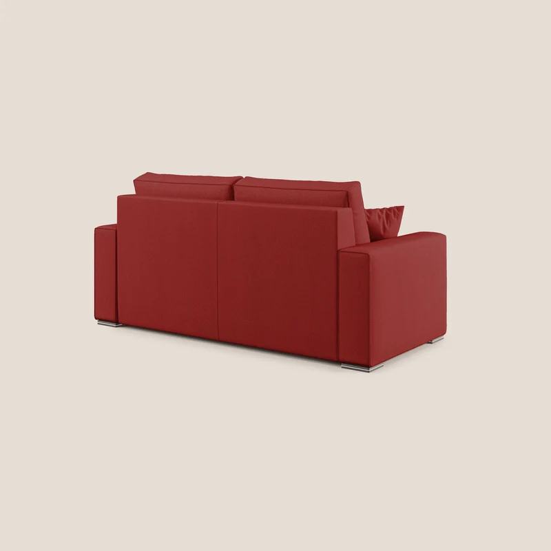 Dream canapé-lit convertible avec coussins doux en tissu détachable T05 rouge