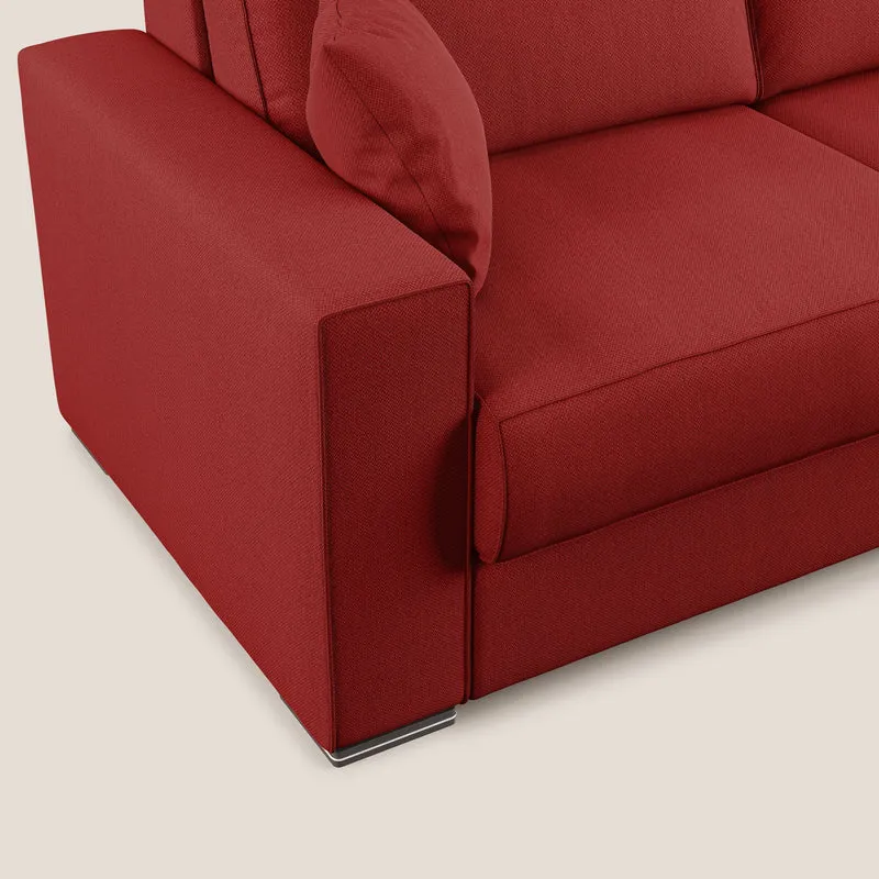 Dream canapé-lit convertible avec coussins doux en tissu détachable T05 rouge