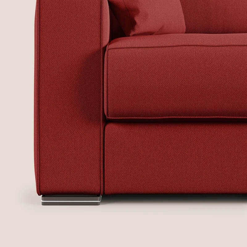 Dream canapé-lit convertible avec coussins doux en tissu détachable T05 rouge