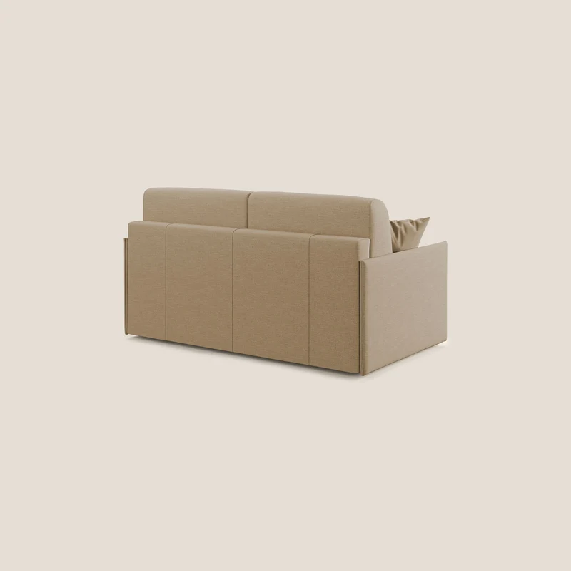 Evans canapé lit convertible en tissu recyclé beige