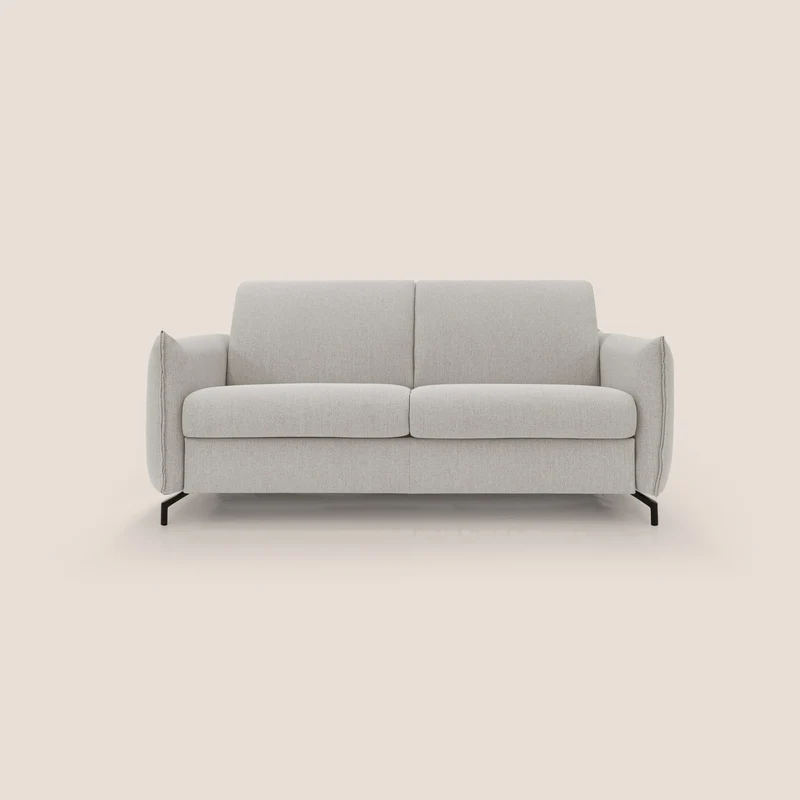 Scarlet canapé convertible en tissu mixte coton imperméable T19 crème