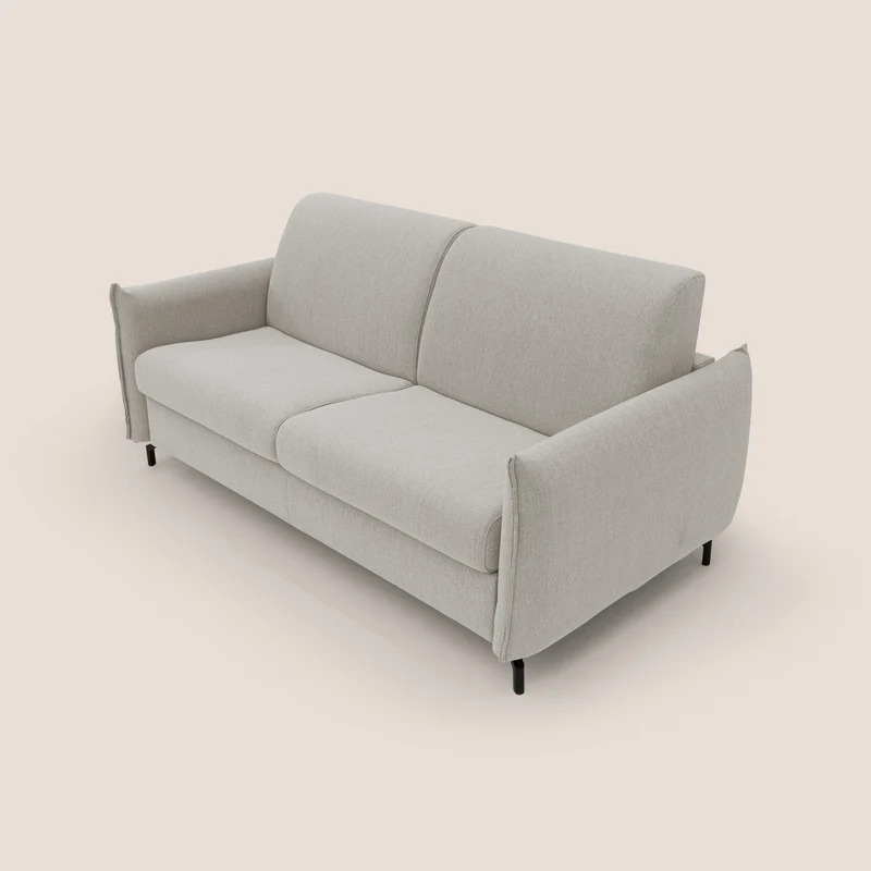 Scarlet canapé convertible en tissu mixte coton imperméable T19 crème