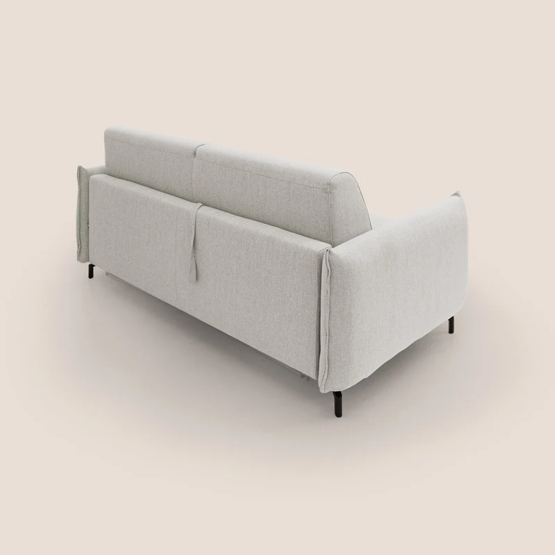 Scarlet canapé convertible en tissu mixte coton imperméable T19 crème