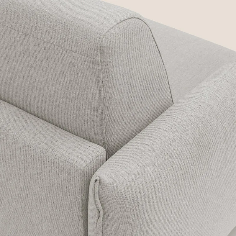 Scarlet canapé convertible en tissu mixte coton imperméable T19 crème