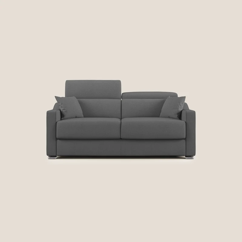 Amber canapé-lit double en tissu détachable T05 anthracite