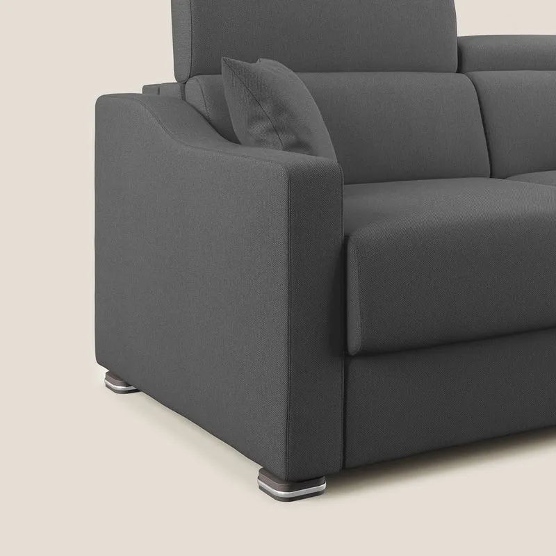 Amber canapé-lit double en tissu détachable T05 anthracite