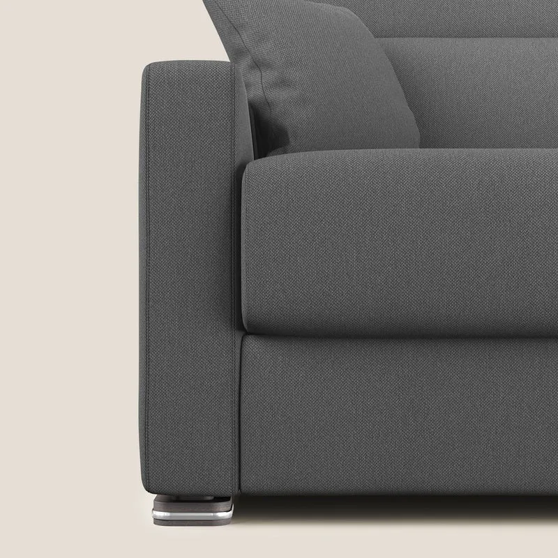 Amber canapé-lit double en tissu détachable T05 anthracite