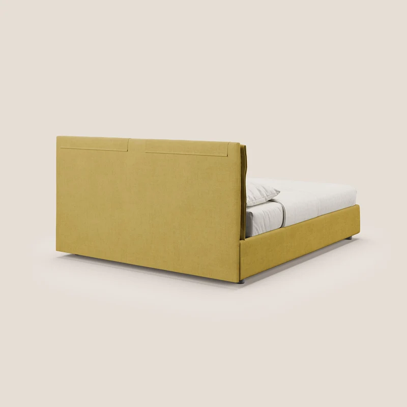 Travis lit coffre avec coussins capitonnés amovibles en tissu imperméable T02 jaune