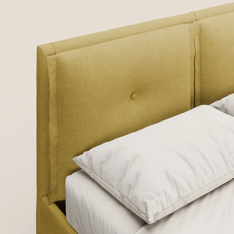 Travis lit coffre avec coussins capitonnés amovibles en tissu imperméable T02 jaune
