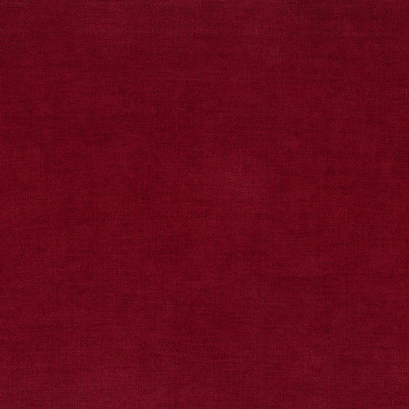 Minerva canapé d'angle avec angle et pouf extractible en tissu doux imperméable T02 rouge