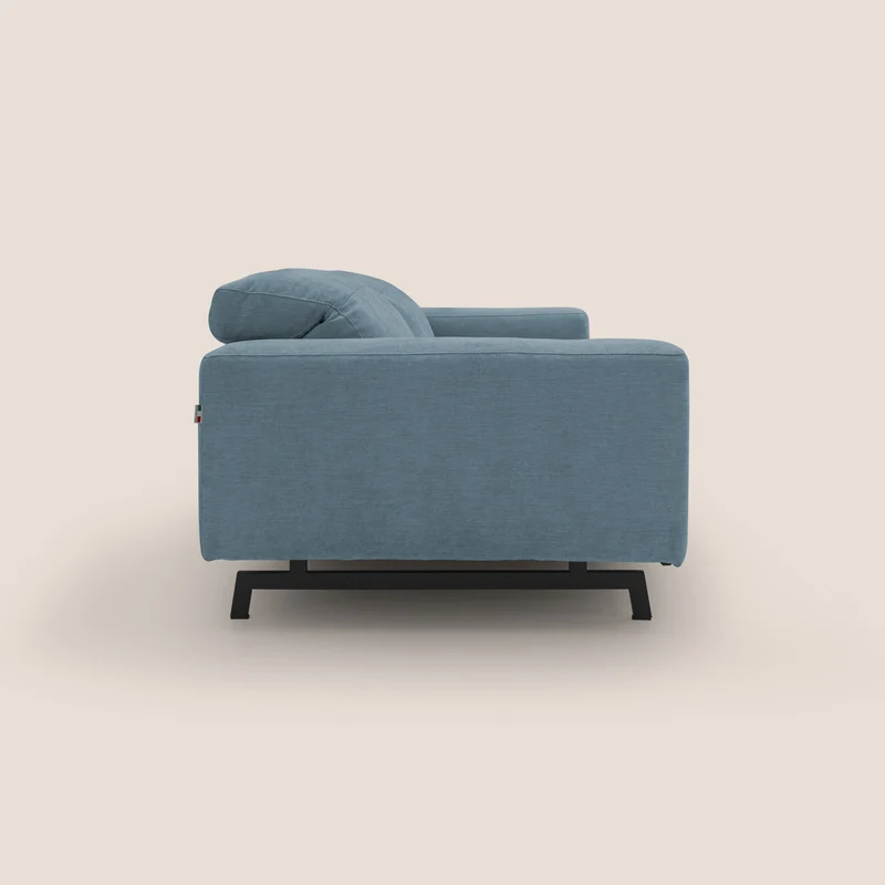 Sakura Canapé modulable en tissu flammé doux et imperméable T14 sucre glace