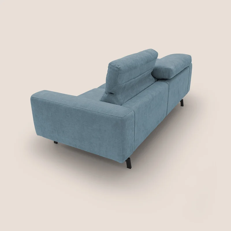 Sakura Canapé modulable en tissu flammé doux et imperméable T14 sucre glace