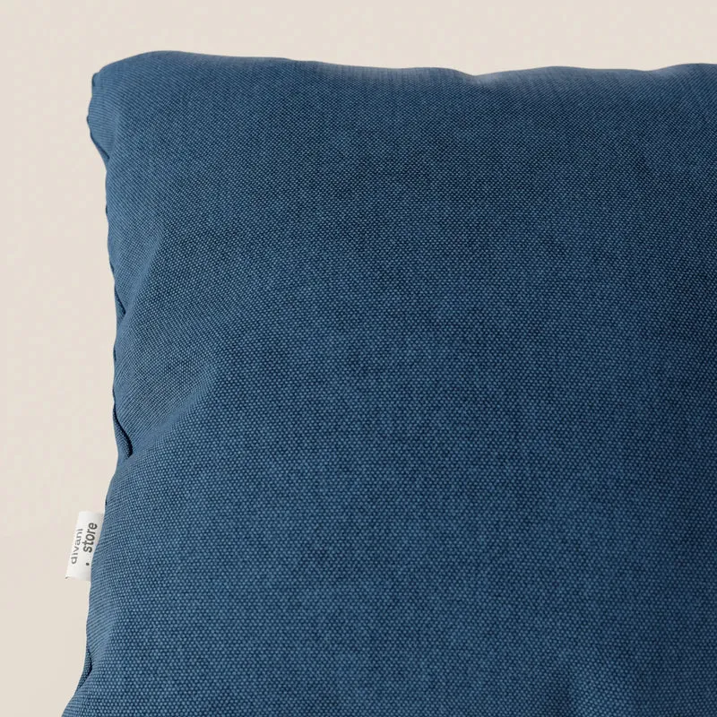 Honey coussin disponible en plusieurs couleurs, réalisé en tissu imperméable similaire au coton T13 bleu