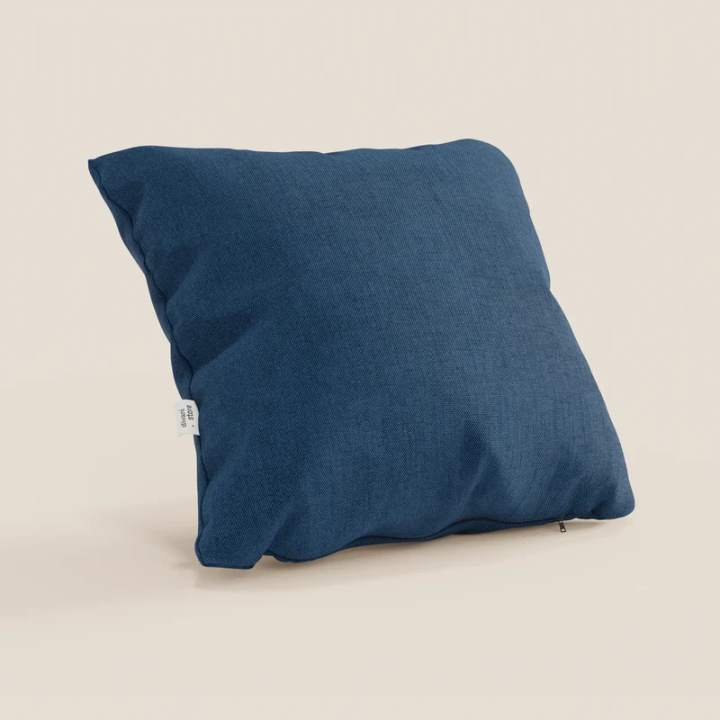 Honey coussin disponible en plusieurs couleurs, réalisé en tissu imperméable similaire au coton T13 bleu