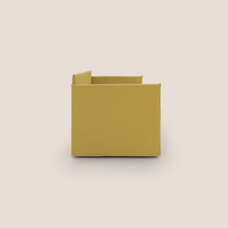 Brenta Canapé duplex avec lits jumeaux et tissu effet coton imperméable T13 jaune