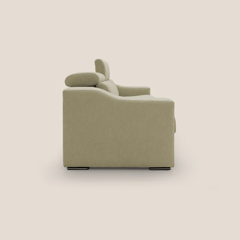 Bomber Canapé convertible matrimonial avec têtières en tissu imperméable T14 beige