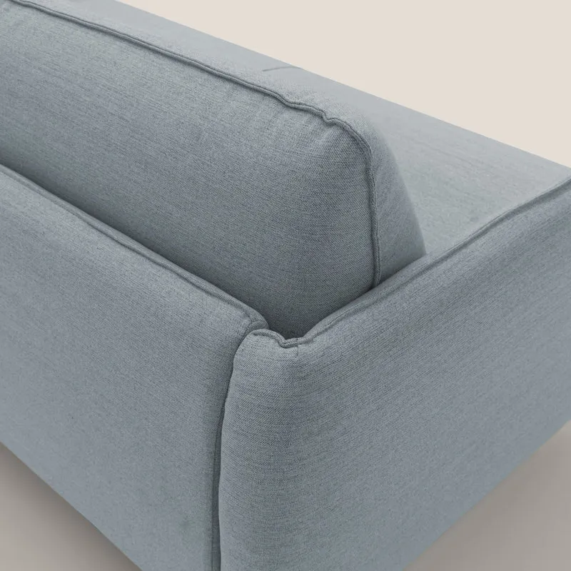 Texas Canapé convertible matrimonial moderne en tissu imperméable T19 bleu pastel