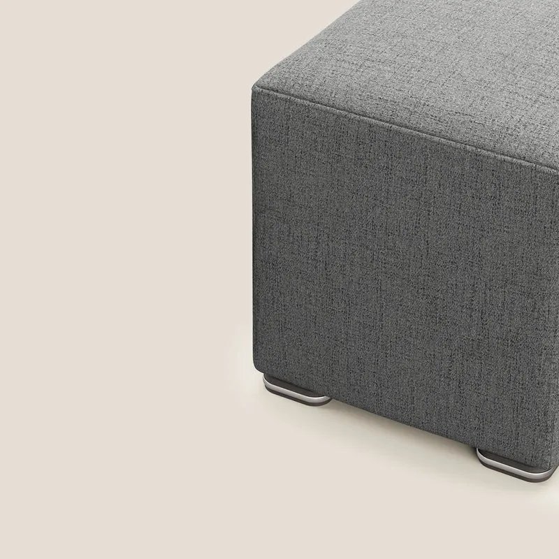 Cube pouf en tissu doux imperméable FELIS T03 gris