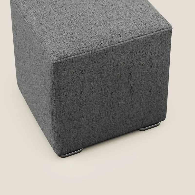 Cube pouf en tissu doux imperméable FELIS T03 gris