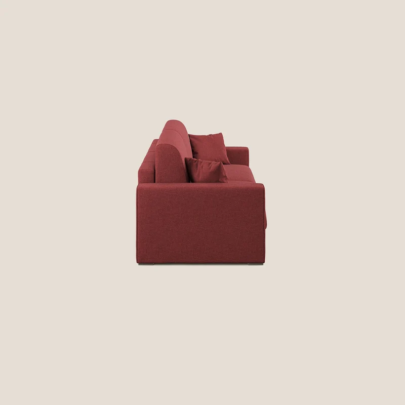 Best canapé lit convertible en tissu détachable QuickClean T08 rouge