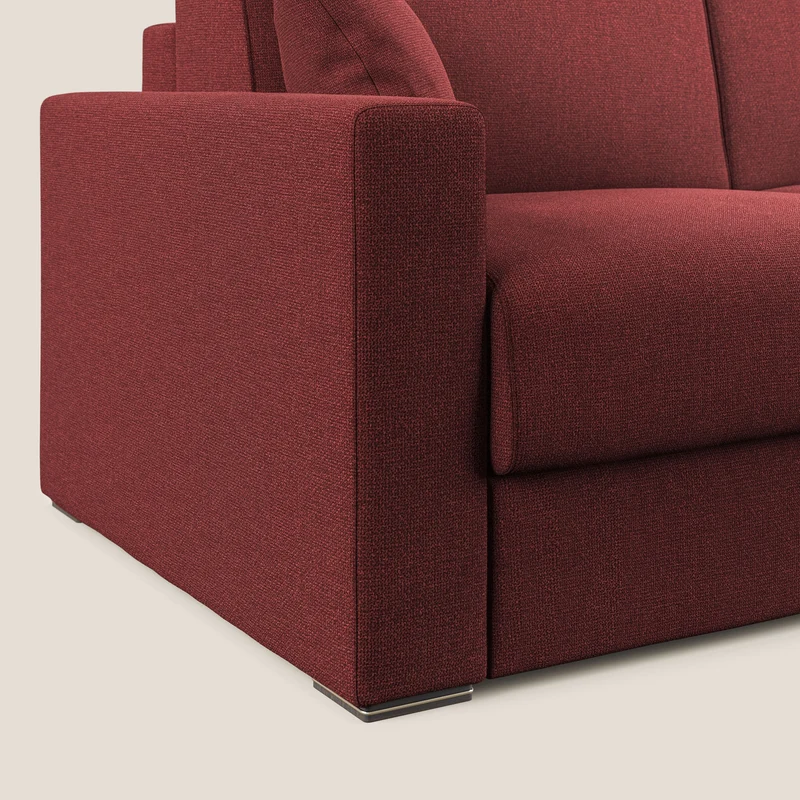 Best canapé lit convertible en tissu détachable QuickClean T08 rouge