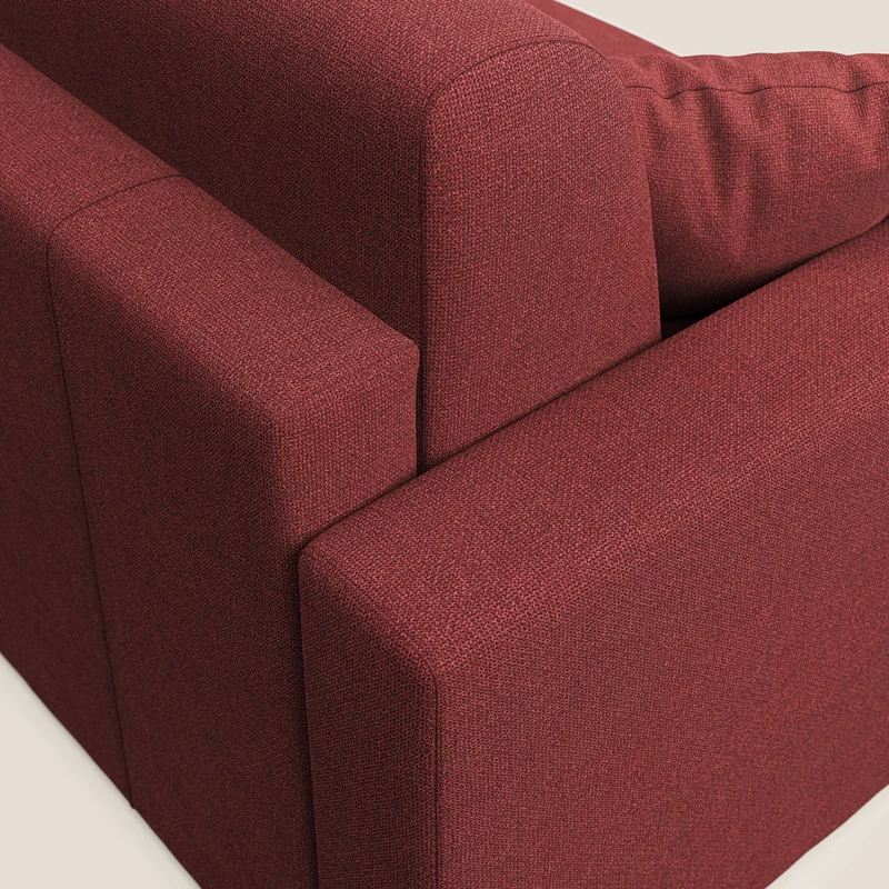 Best canapé lit convertible en tissu détachable QuickClean T08 rouge